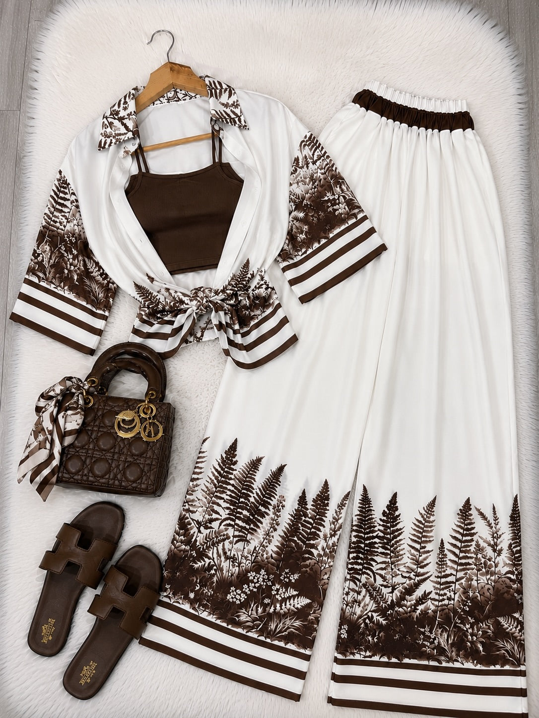 Zanivah Botanical Breeze 3-Piece Co-ord Set
