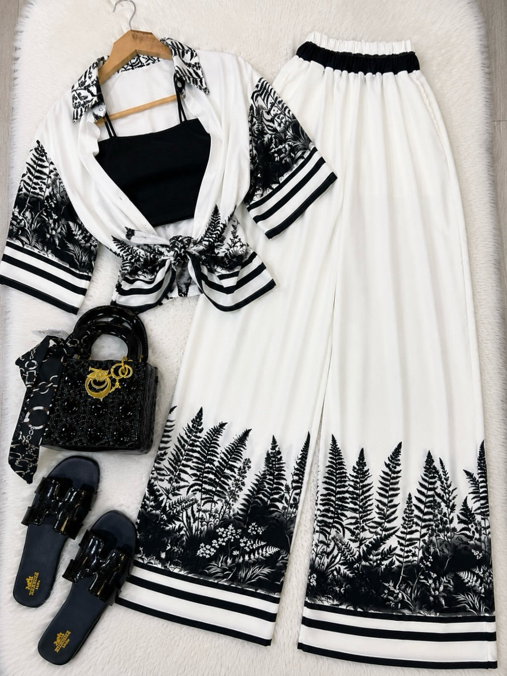 Zanivah Botanical Breeze 3-Piece Co-ord Set