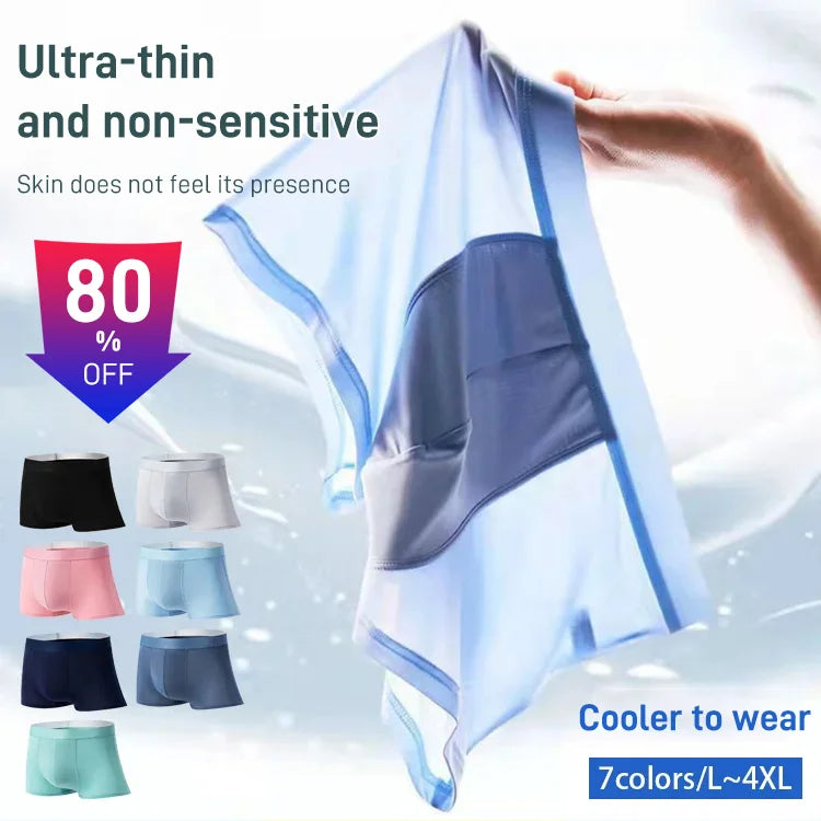 Breathable Ice Silk Men's Underwear (Pack of 7)