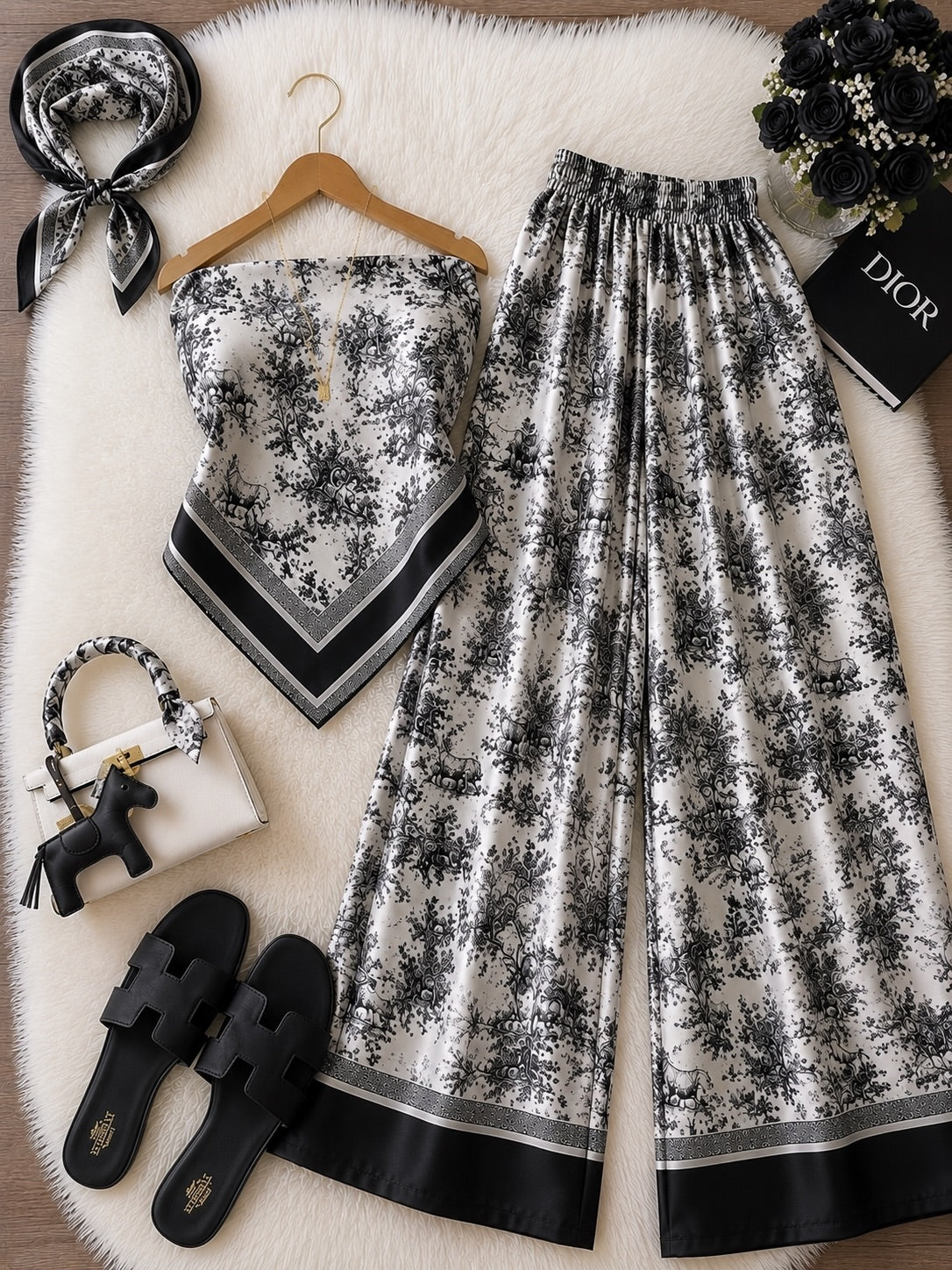 🌸 Zanivah Floral Paisley Tube Co-Ord Set