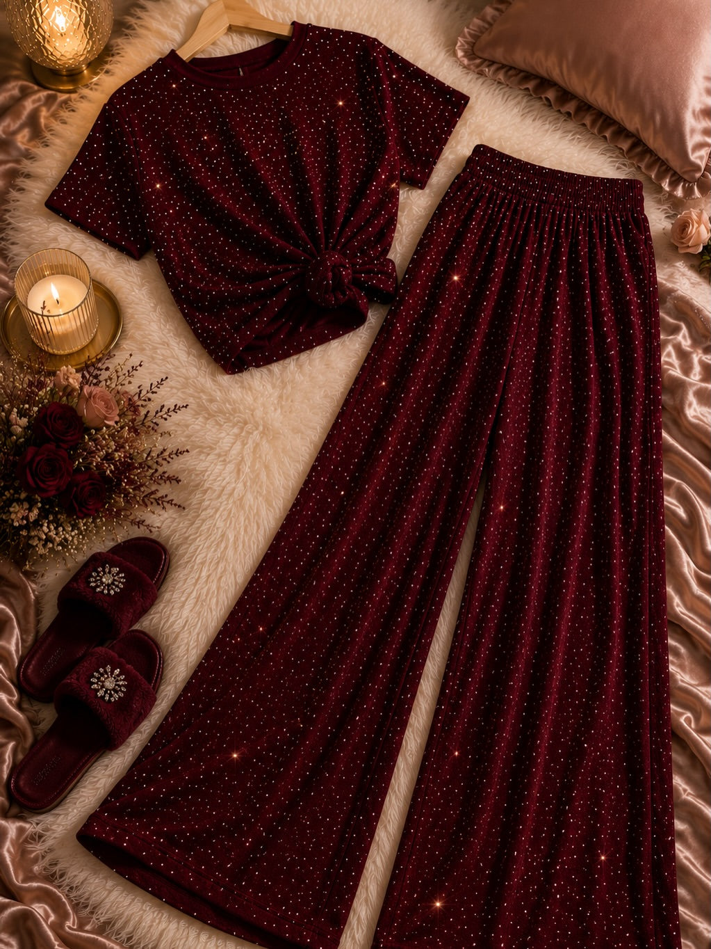 Women's Premium Rhinestone Co-Ord Set (RH-1)