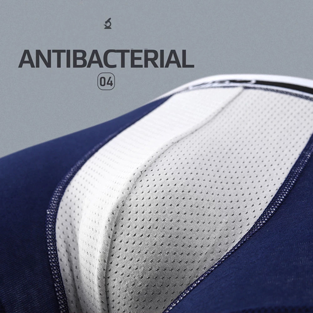 Antibacterial Men's Solid Colour Breathable Underwear (Pack of 5)
