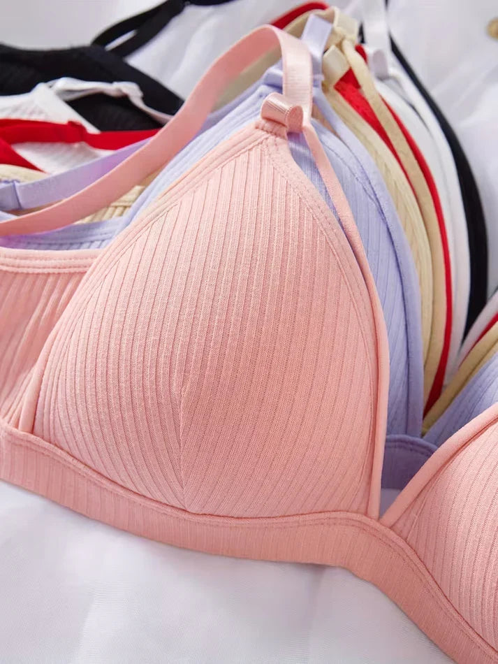 Pack of 6 Women's Bra & Panty Set – Soft Comfortable Everyday Lingerie Combo