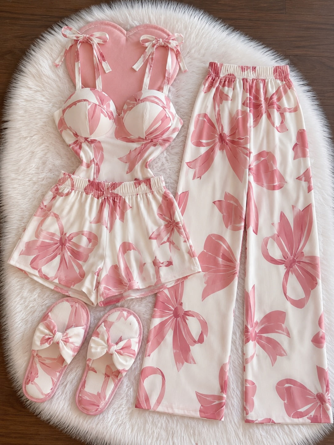 Zanivah 6-Piece Premium Satin Sleepwear & Loungewear Set (Zn-8)